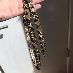 Valentino snakeskin rockstud bag strap